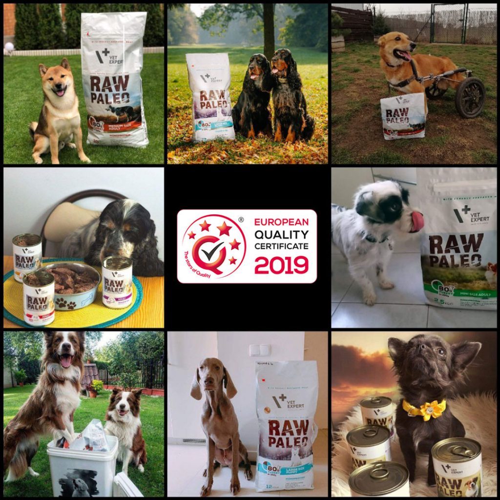 RAW PALEO pet food line awarded with the European Quality Certificate